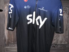 Predám dres a cyklonohavice Castelli team SKY XXL