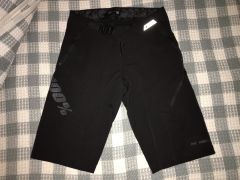 100% Airmatic Shorts Black 28&quot;
