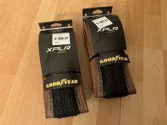2x Goodyear Xplr Inter 700x45C plášť, Tlr, kevlar, čierna/hnedá