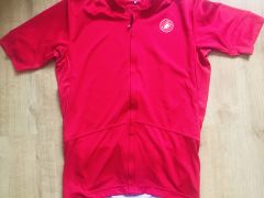 Castelli Short Sleeves Red Velkosť L Pánsky