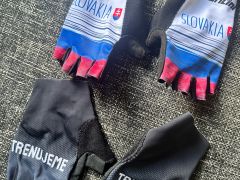 Cyklistické rukavice Santini +trenujeme