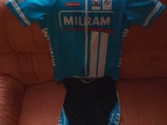 SMS Santini Milram Colnago dres + nohavice XL / 50