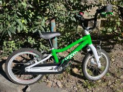 Woom 2 14 detský bicykel, green