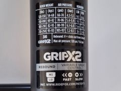 2025 Factory 36 Float GripX2 29 150mm