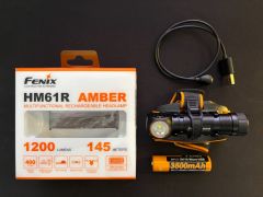 Fenix Hm61R Amber nabíjateľná čelovka