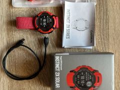 Garmin Instinct 2X Solar hodinky, Flame Red