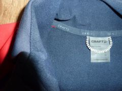 Predám ako novú originál zimnú bundu Craft Core Bike SubZ, Blue/ Red