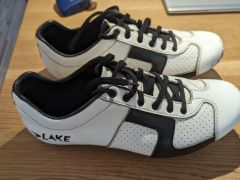 Lake CX 1 Carbon (Leather) - White/Black / 46 / Regular