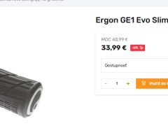 Ergon GE1 Evo Factory Slim gripy, 95 g, frozen stealth