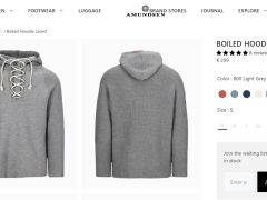 Amundsen Boiled Hoodie Laced men