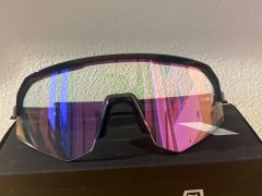 100% Slendale SL slnečné okuliare Gloss Black/Photochromic Purple Mirror