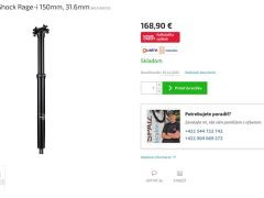 Kind Shock Rage-I, 31.6mm, 150mm, nová