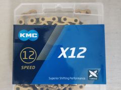 Reťaz KMC X12 Gold/Black Ti-N, 12 Speed