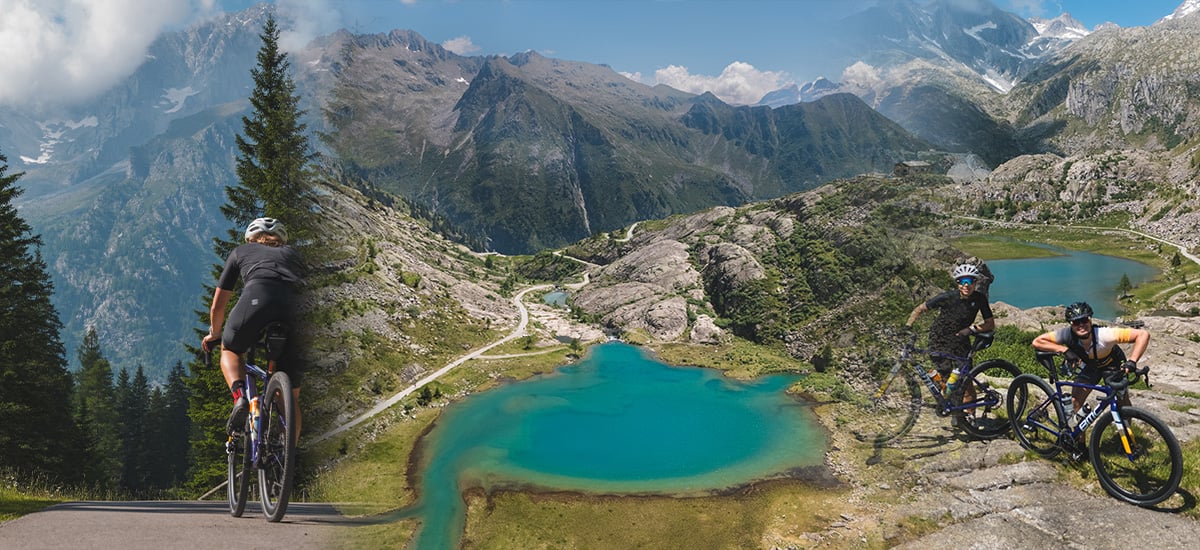 Z&aacute;žitkov&eacute; gravel trasy v okol&iacute; Madonna di Campiglio