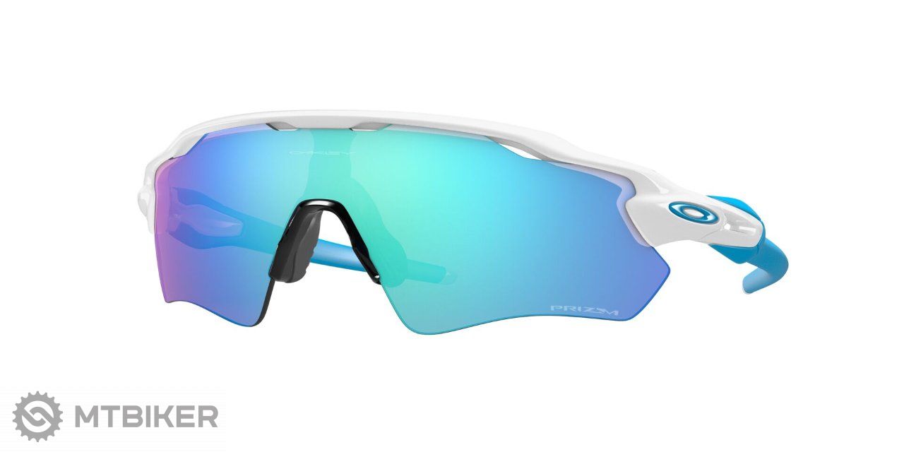 Oakley Radar EV Path glasses, polished white-blue/Prizm Sapphire -  