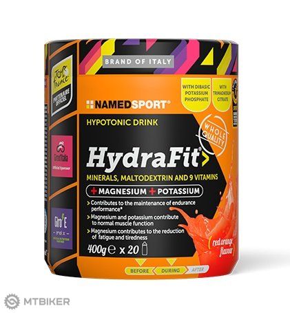 Namedsport Hydrafit energetický nápoj, 400 g, červený pomaranč