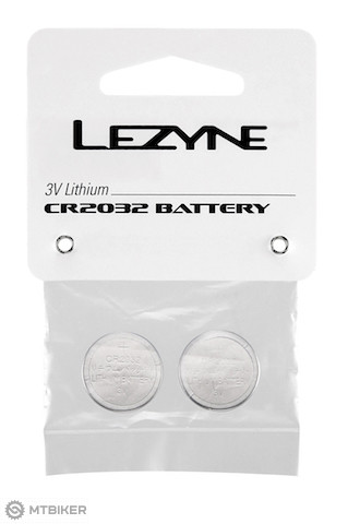Lezyne CR 2032 batérie 2 Pack silver