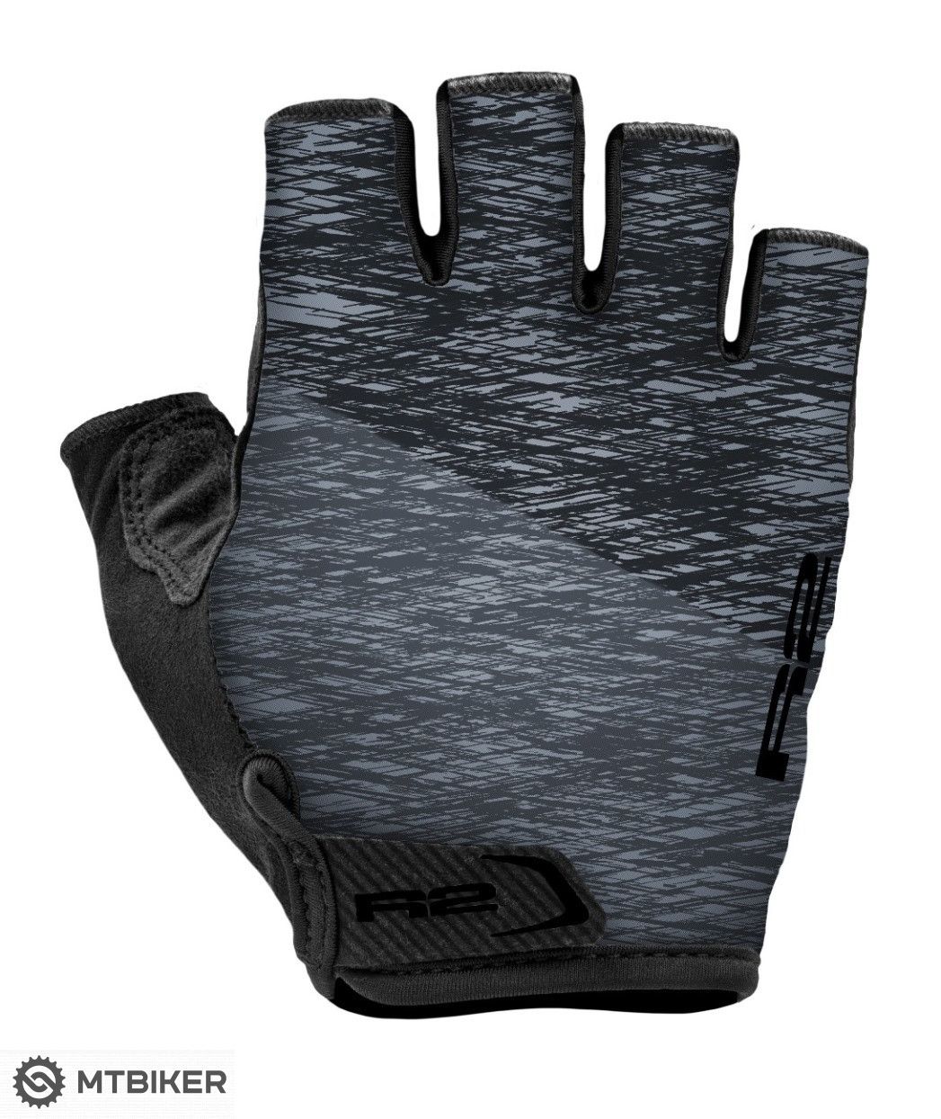 R2 SPIKE rukavice, čierna/šedá