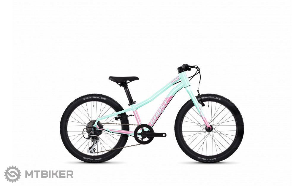 GHOST Lanao Pro 20 detský bicykel, mint/pearl pink gloss