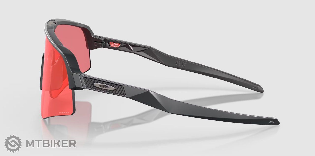 Oakley Sutro Lite Sweep glasses, matte carbon/Prizm Trail Torch