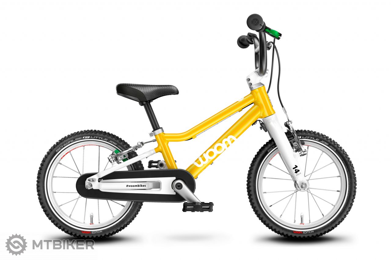 Woom 2 14&quot; children&#39;s bike, yellow