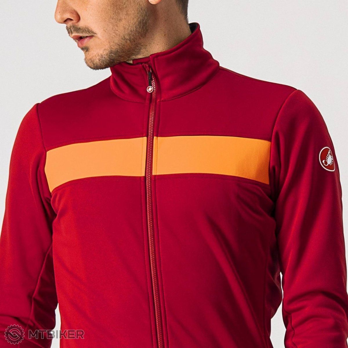 voormalig Vestiging toewijding Castelli RADDOPPIA 3 jacket, dark red - MTBIKER.shop