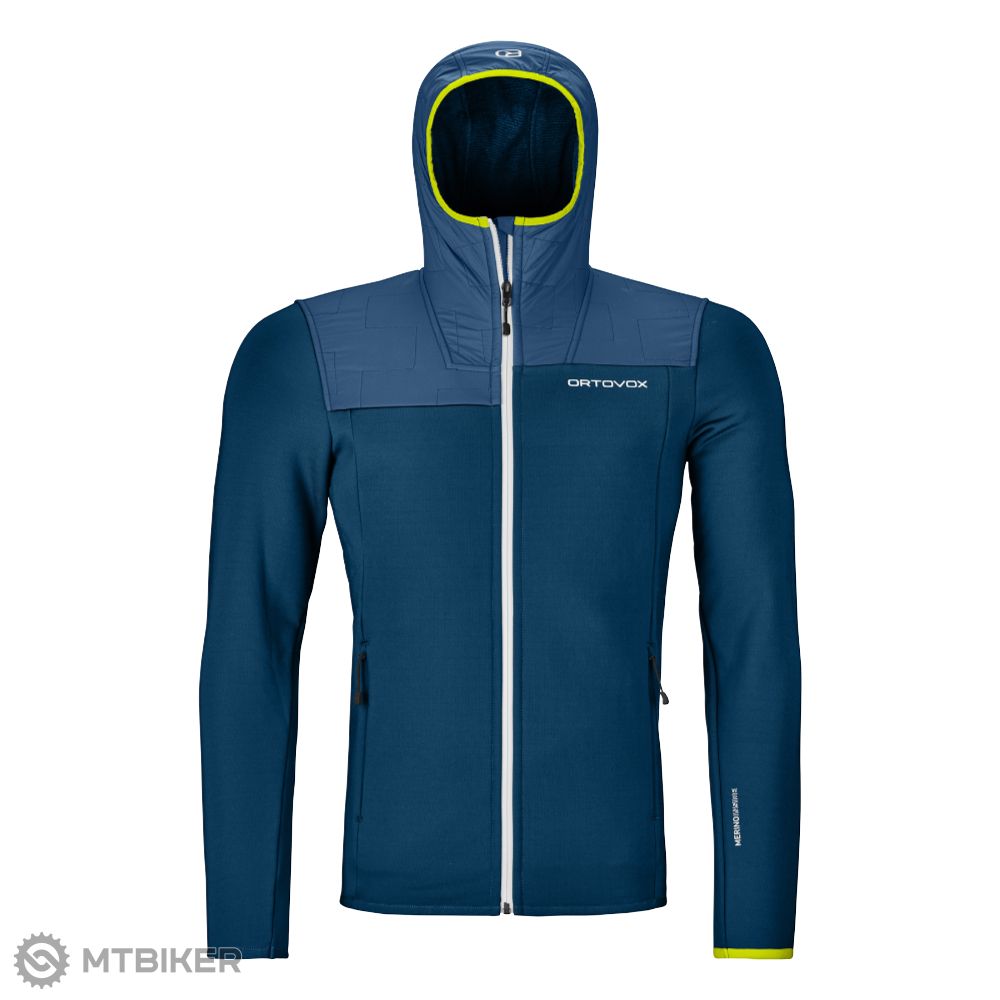 Ortovox Fleece Plus jacket, petrol blue - MTBIKER.shop