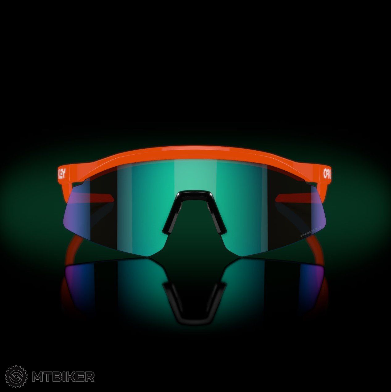Oakley Hydra glasses, neon orange/Prizm Sapphire 