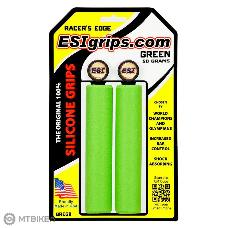 ESI Grips Racer's Edge gripy, zelená