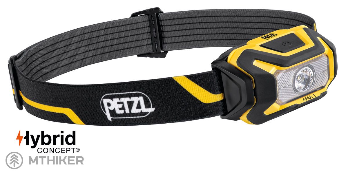Petzl ARIA 1 fejlámpa, fekete/sárga