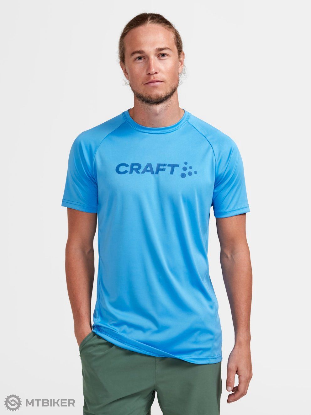 CRAFT CORE Essence Logo T-shirt, pale blue