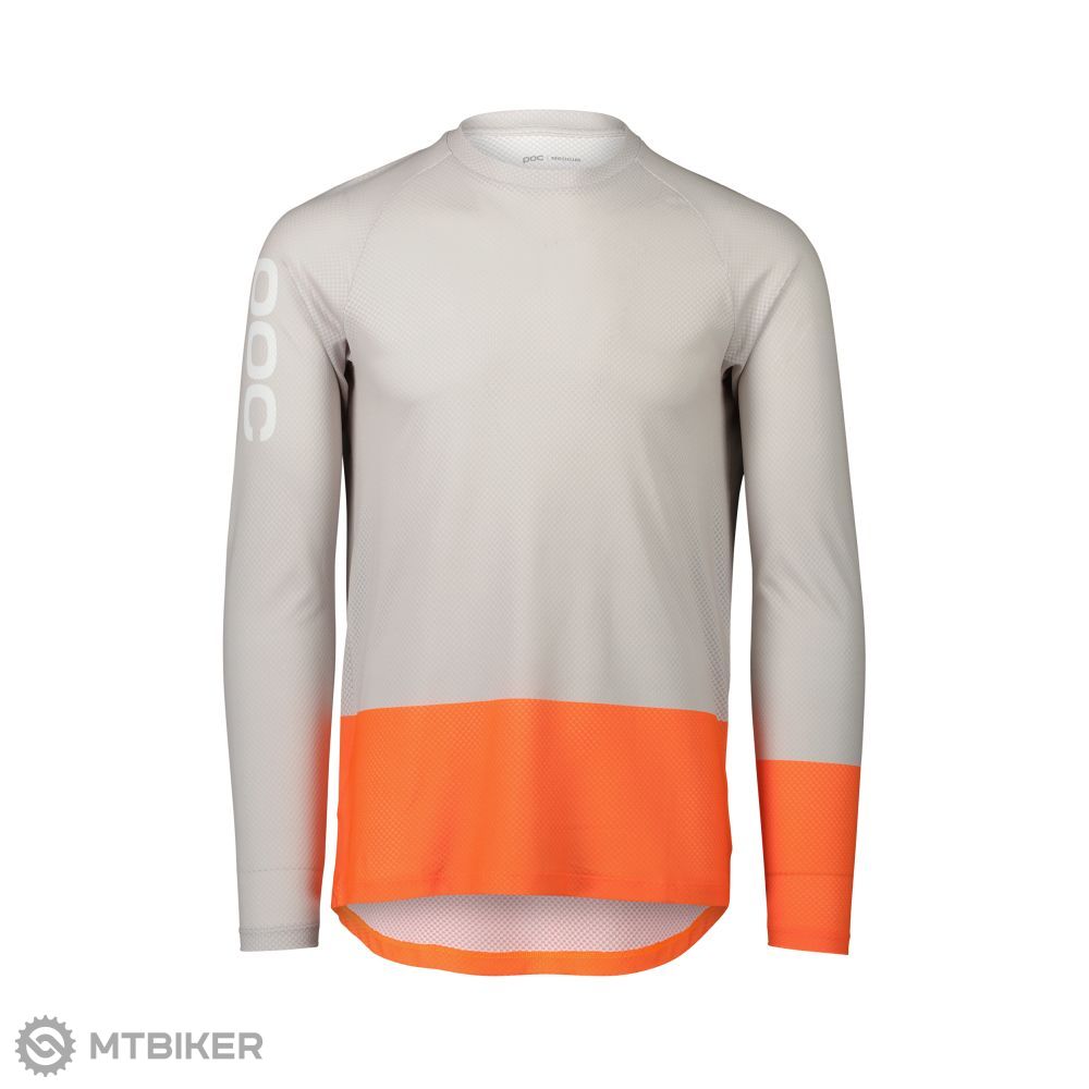 POC MTB Pure jersey, Granite Grey/Zinc Orange