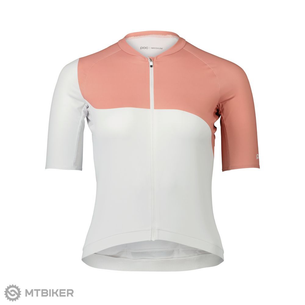 POC Essential Road women&#39;s jersey, Print Hydrogen White/Rock Salt
