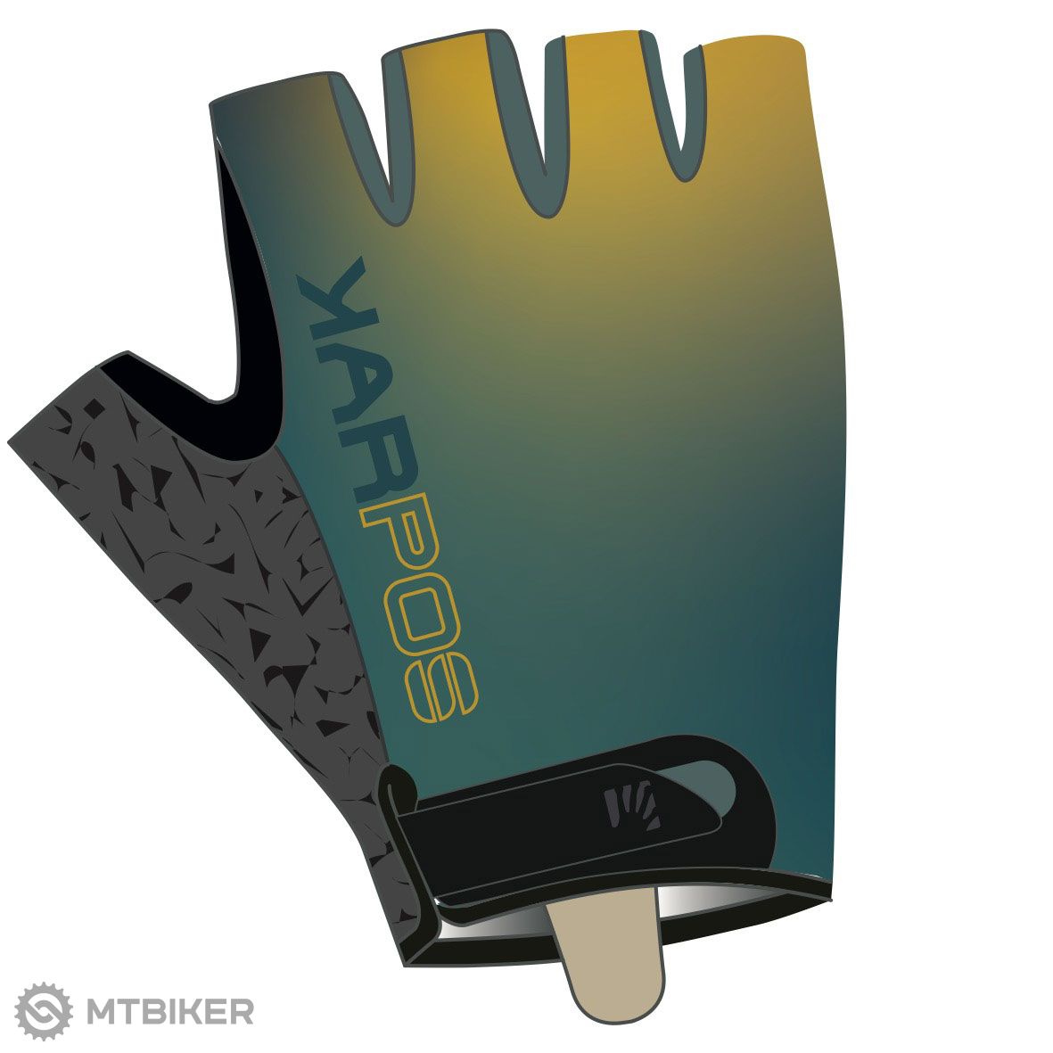 Karpos FEDERIA 1/2 FINGERS gloves, dark slate/north atlantic/lemon