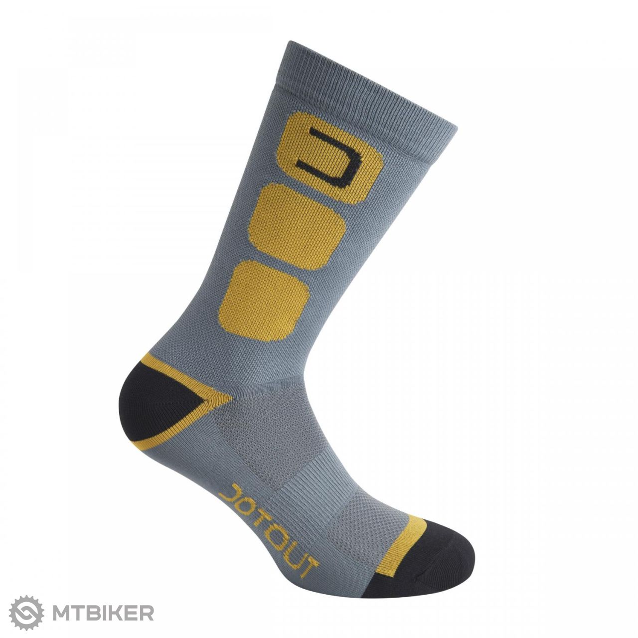 Dotout Bold socks, grey/yellow