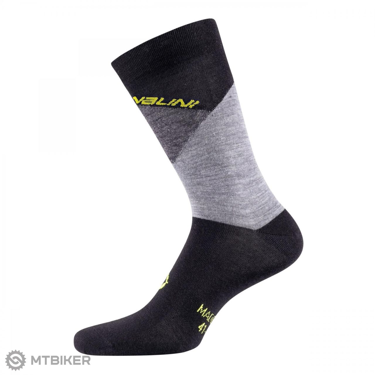 Nalini B0W Wool Socks ponožky, černá/šedá