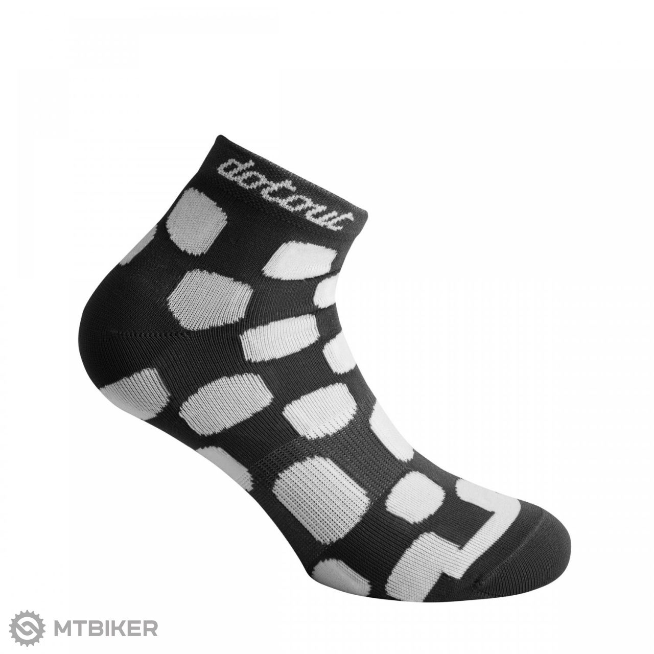 Dotout Dots W női zokni, fekete/fehér