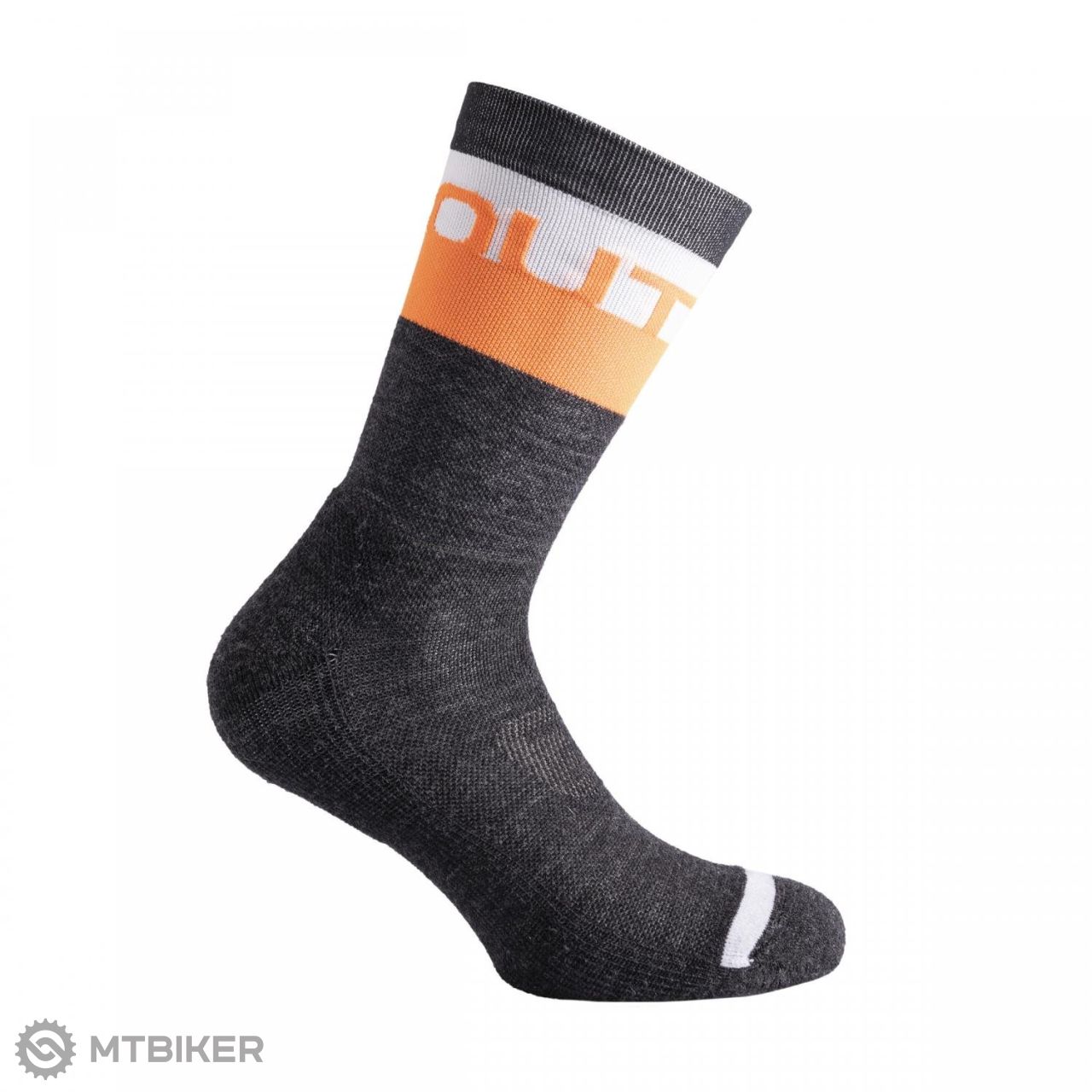 Dotout Ergo socks, grey/neon orange
