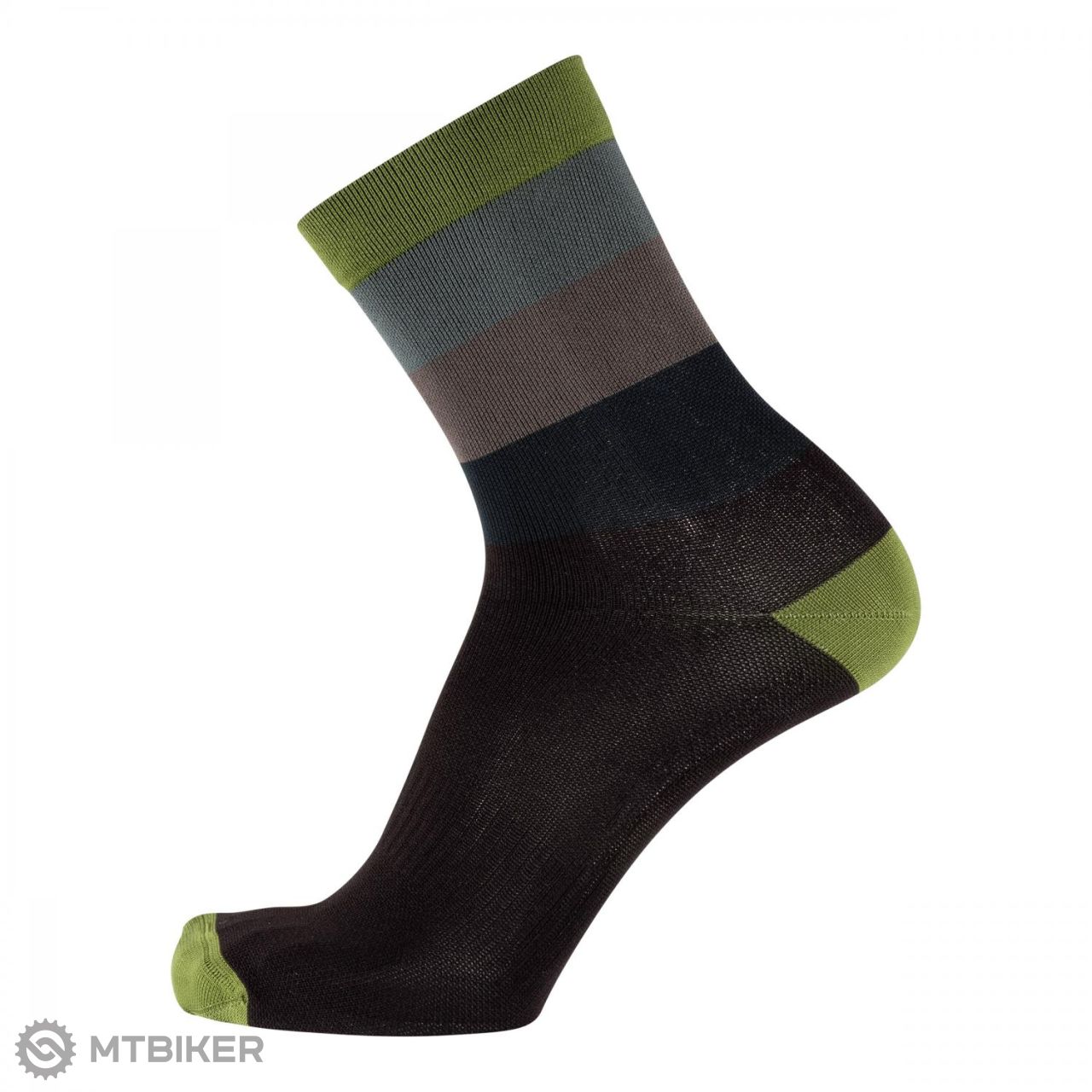 Nalini Moines Socken, schwarz/dunkelgrün