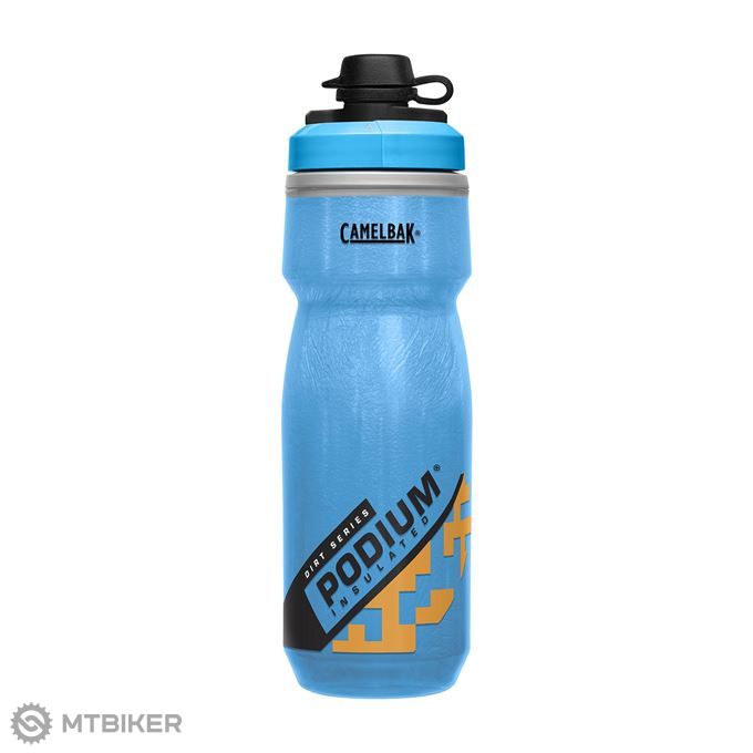CamelBak Podium Dirt Series Chill insulated bottle, 0.62 l, blue/orange