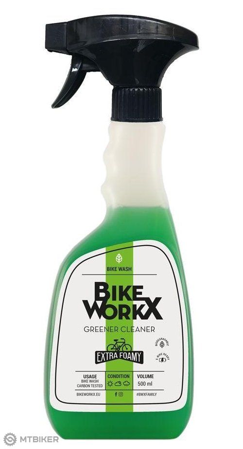 BIKEWORKX Greener Reiniger + Vernebler, 500 ml