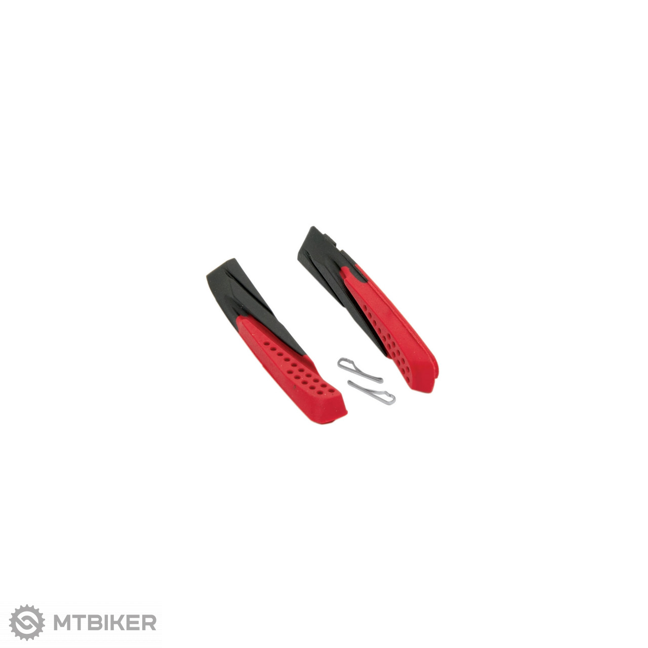 FORCE náhradní brzdové gumičky pro špalíky, V-brake, černá/červená