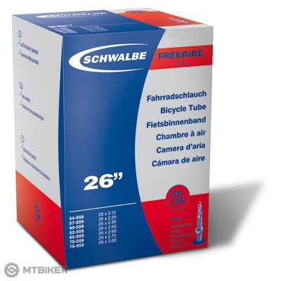 Schwalbe  Freeride 26x2.10"-3.00" duša, galuskový ventil 40mm