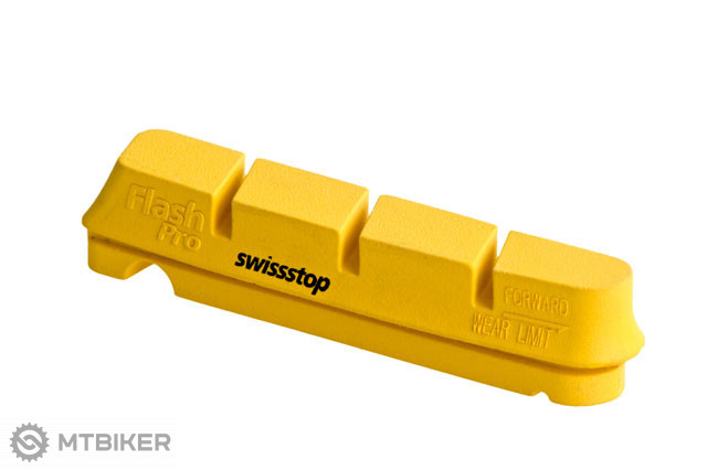 SwissStop Race Flash Pro Yellow King brzdové gumičky Shimano / Sram