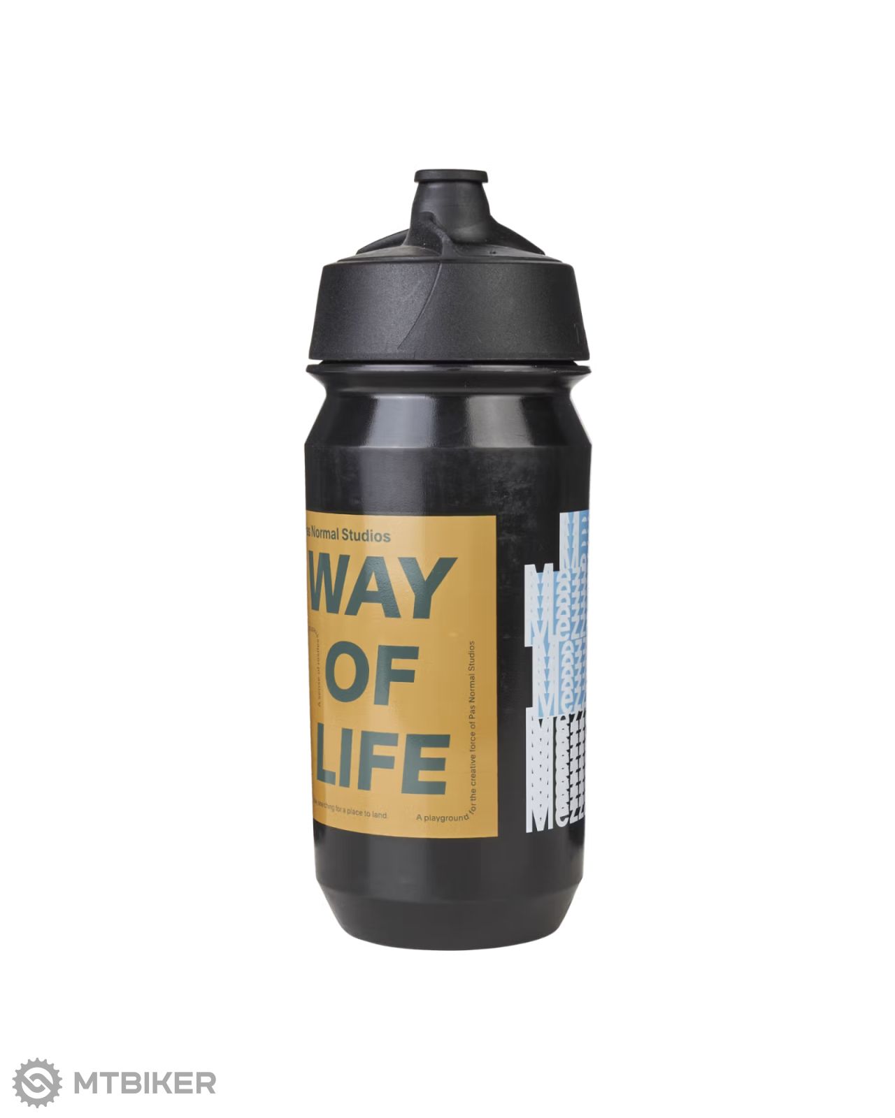 Pas Normal Studios TKO Bidon bottle, 500 ml, black - MTBIKER.shop