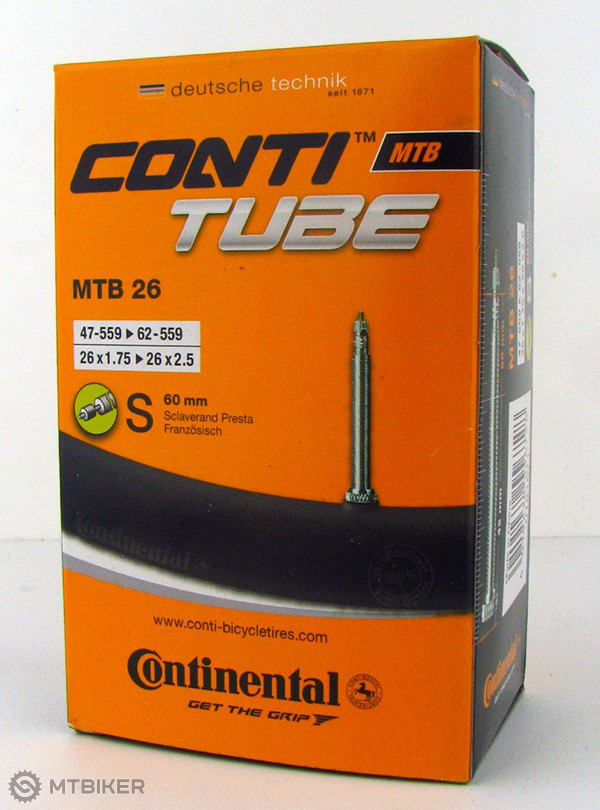 Continental MTB 26"x1.75–2.50" duša, galuskový ventil