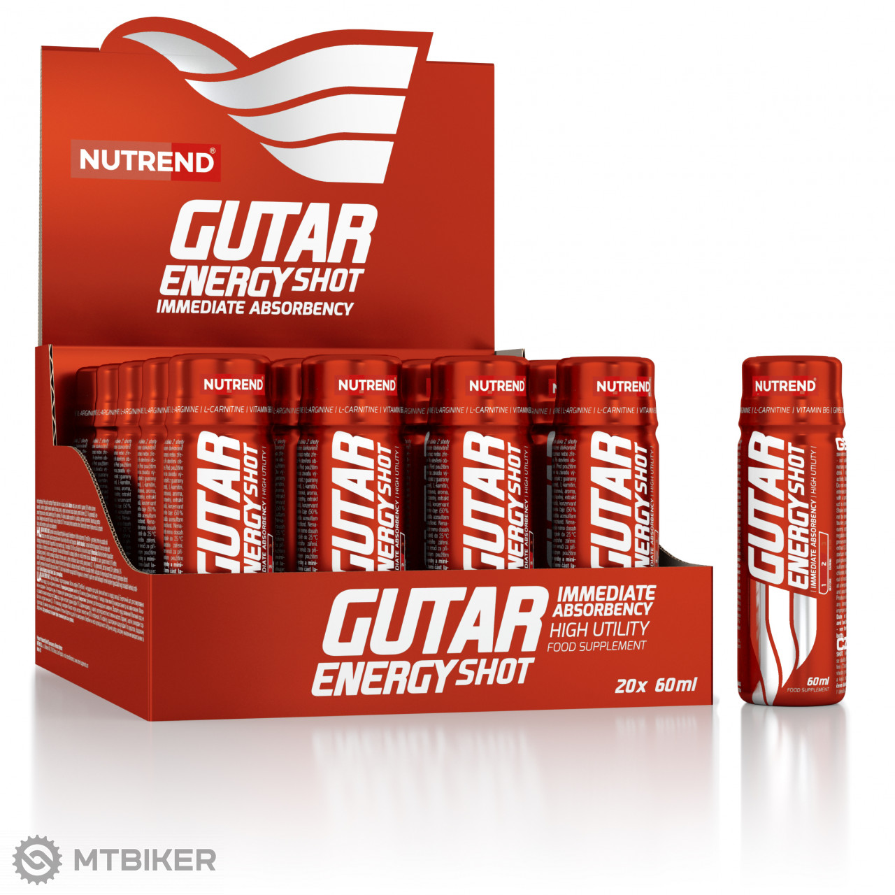 Nutrend Gutar Energy Shot energetický nápoj, 60 ml