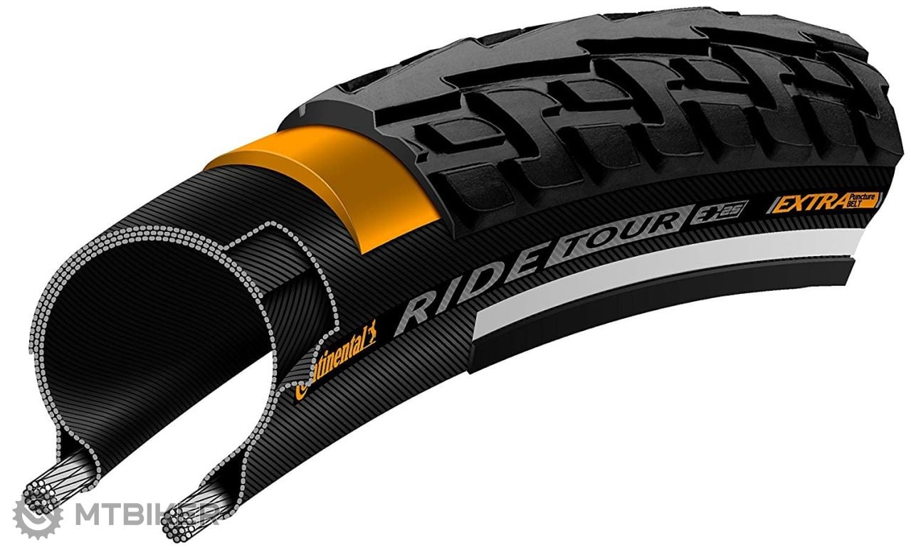 Continental RIDE Tour 27x1.25 Reflex Protection tire wire