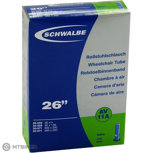 Tub Schwalbe MTB 26x1.00&quot; (AV 11A, SV 11A), AV/FV