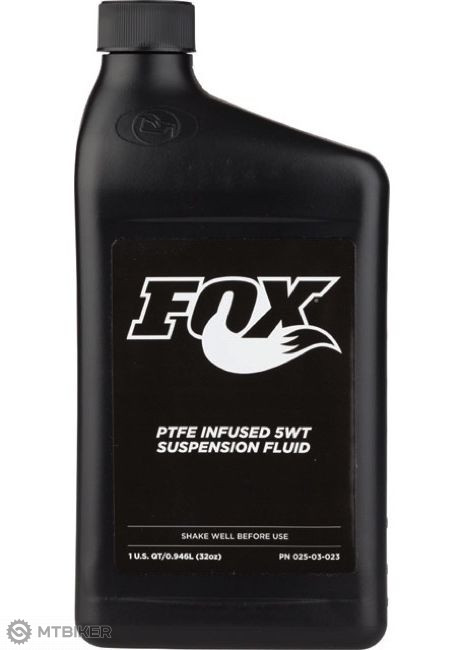 Fox Oil Suspension Fluid 5WT Teflon Infused, 946ml